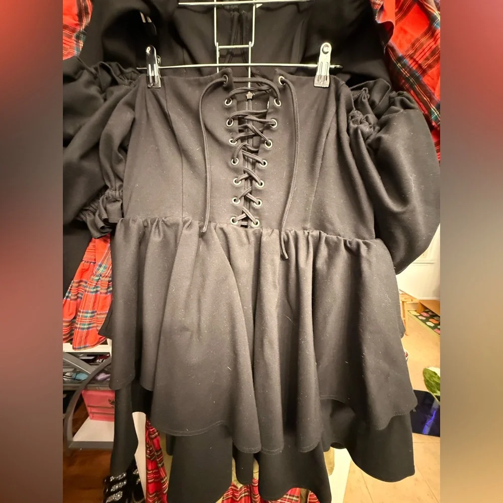 Selkie Caviar Lace Up Party Dress XXL - Picture 3 of 3